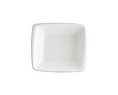 Retro skål med brun kant