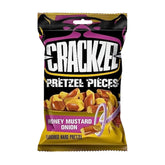 Crackzel Pretzel Honey Mustard and Onion, saltede pretzels med honning, sennep og løgsmag