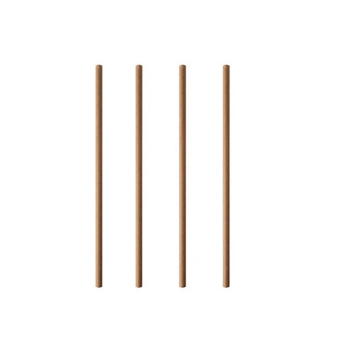 Papirsugerør Kraft 100 stk.