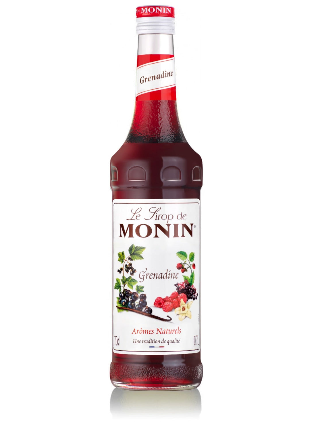 Monin Grenadine Sirup som del af Monins brede sortiment til drinks og café