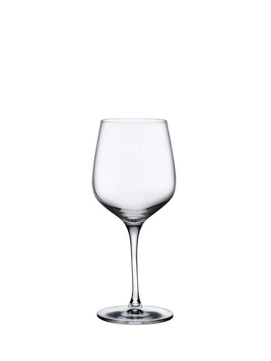 Elegant hvidvinsglas med relativt fin kant til restaurantservering
