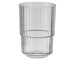 Drikkeglas Linea - 48 stk. klare ribbet glas.