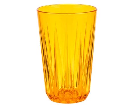Drikkeglas CRYSTAL - 48 stk. med orange design.