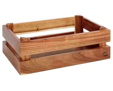 Träkasse 1/4 GN Superbox 28011302 – praktisk och robust träkasse för förvaring och servering av livsmedel, perfekt för professionellt bruk