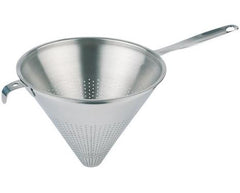 Spidssigte i rustfrit stål – finmasket si med langt håndtag, ideel til saucer og fonde.