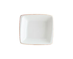 Retro skål med brun kant