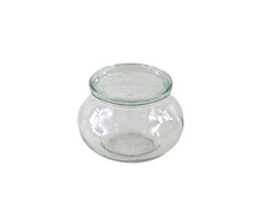 WECK glas med låg Schmuck – et elegant og funktionelt opbevaringsglas med tætsluttende låg, ideelt til konservering og opbevaring af fødevarer.