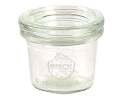 WECK glas med låg Mold – et alsidigt glas med tætsluttende låg, ideelt til konservering, opbevaring og servering af fødevarer. Perfekt til at bevare friskheden af dine yndlingsingredienser