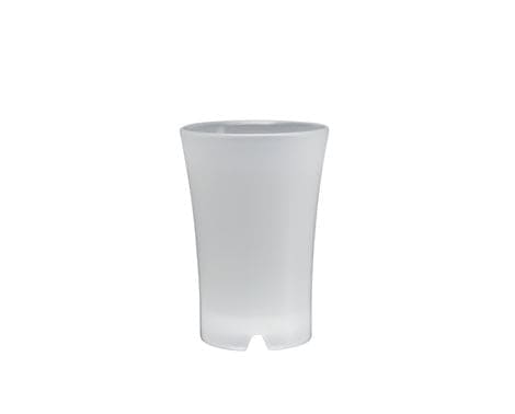 Stilfuldt Shotglas fra Glassforever med mat overflade.