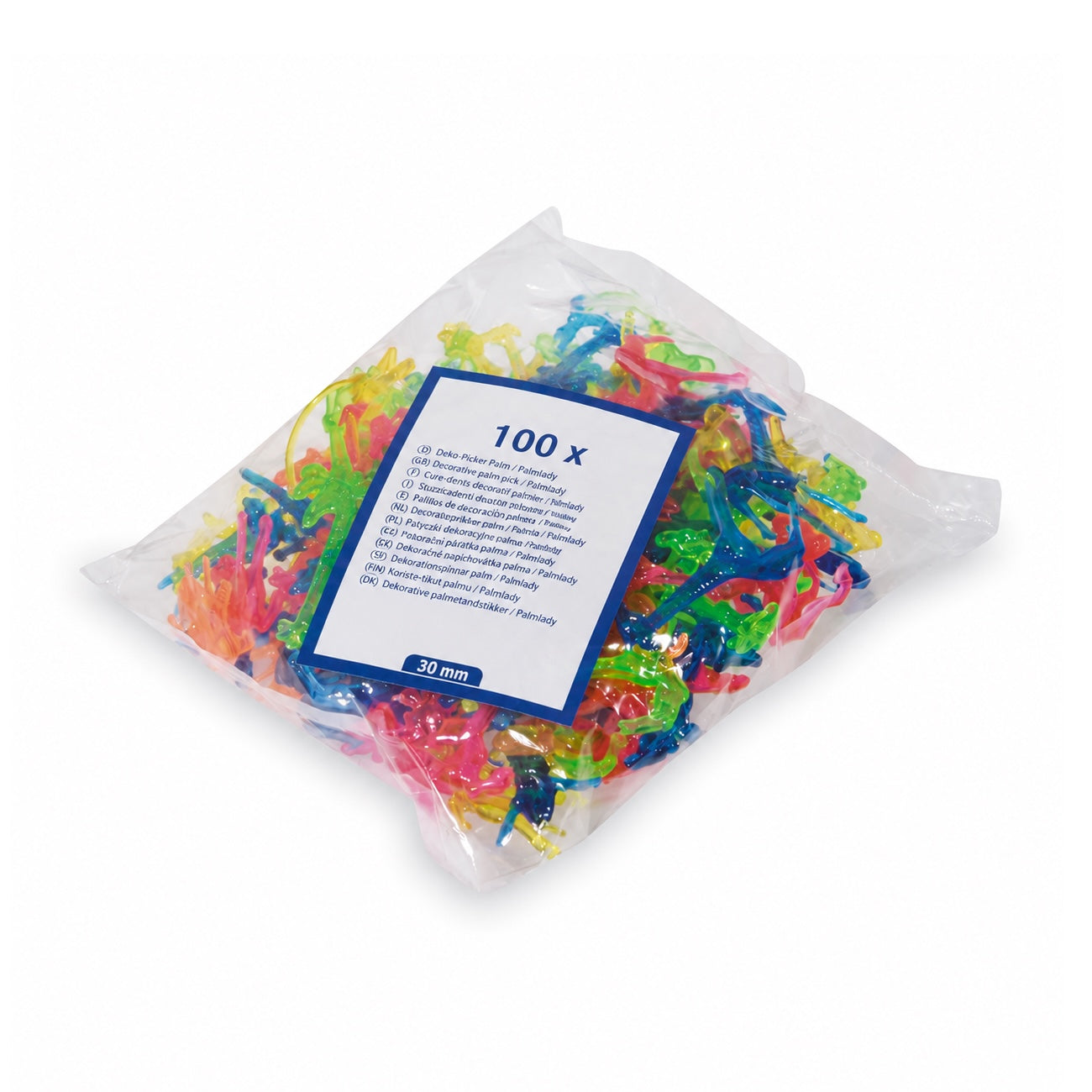 Cocktailfigurer Mix med Dyr & Sjove Figurer – Tropisk Drinkspynt til Cocktails (100 stk.)
