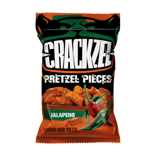 Crackzel Jalapeño – sprød snack med stærk og krydret smag af jalapeño, ideel til tapas, barservering og snacks med kant.