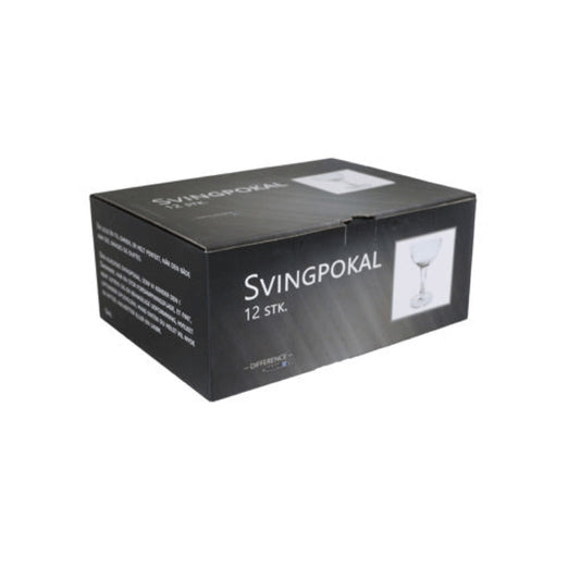 Klassiska svängande snapsglas på fot 4,0 6 st.