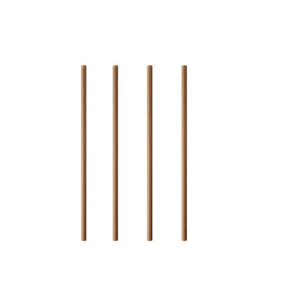 Kraft Papirsugerør 6 mm x 20 cm – Bionedbrydelige Sugerør (100 stk.)