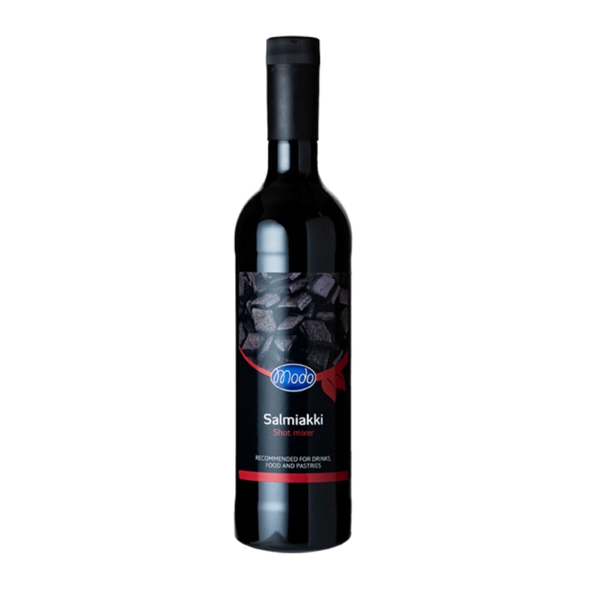 Modo Salmiakki lakridssirup – intens og salt lakridssirup til cocktails, mocktails og desserter.
