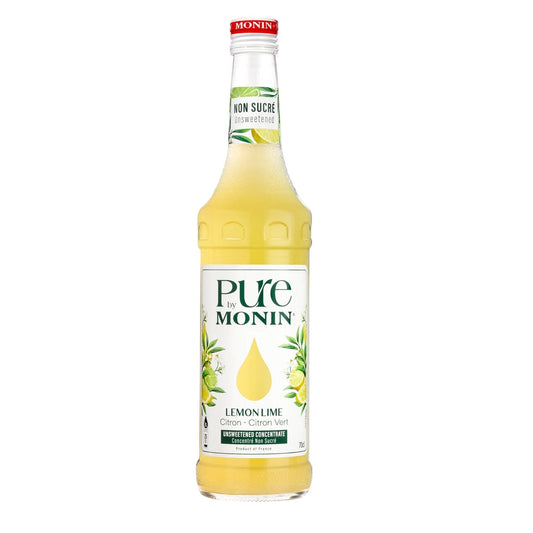 Monin Pure Lemon Lime – frisk og syrlig sirup med smag af citron og lime, perfekt til cocktails og mocktails.