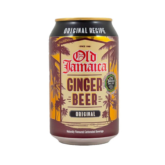 Old Jamaica Ginger Beer – forfriskende ingefærøl med en krydret og sød smag, perfekt til cocktails og mocktails.