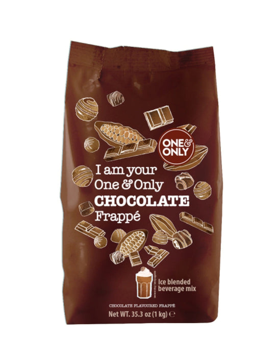 One & Only Chocolate Frappe – cremet og fyldig frappe-blanding med intens chokoladesmag, perfekt til kolde drikke og dessert