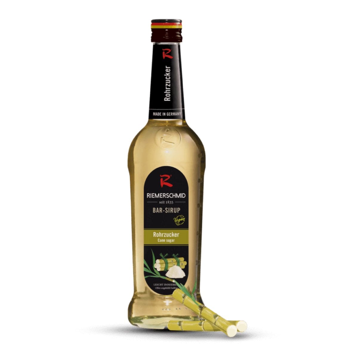 Riemerschmid Rørsukker Sirup – klassisk sukkersirup lavet på rørsukker, perfekt til cocktails, kaffe og desserter.