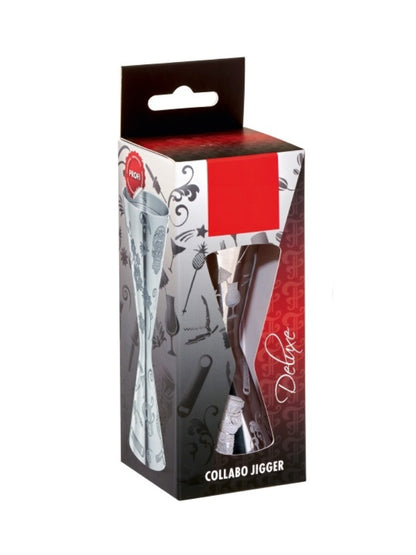Collabo Classic Jigger - En klassisk jigger med Collabo-logoet, perfekt til præcis måling af spiritus til cocktails.