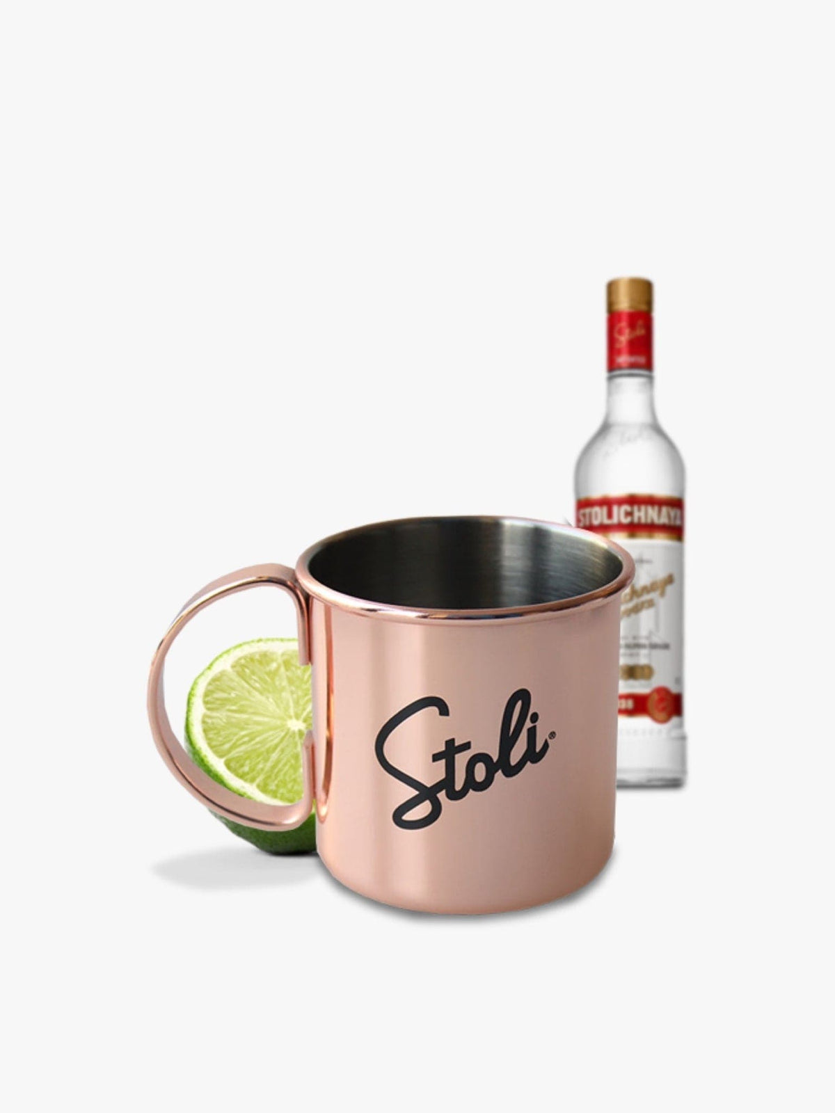 Nyd dine Moscow Mule cocktails i autentisk stil med dette Stolichnaya kruglas